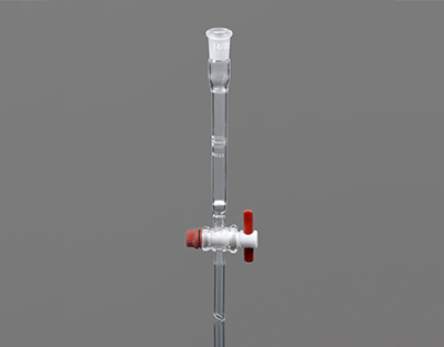 Columna vidrio p/cromatografía, llave de Teflón, 30x600 mm, unión 29/32