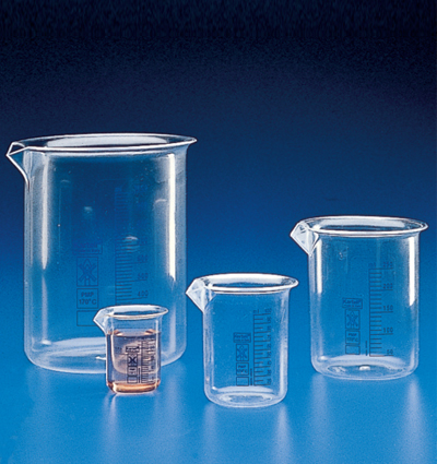 VASO PMP GRAD. AZUL FORMA BAJA, 3000 ML