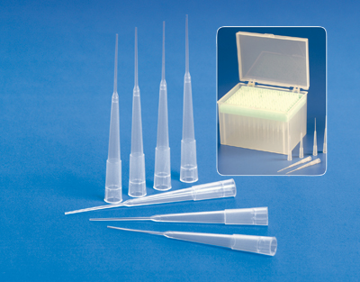 Puntas en rack, estéril, p/carga gel 200 µl (96p)