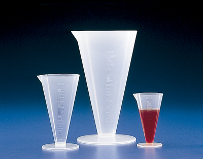 VASO CONICO GRADUADO PP, 500 ML