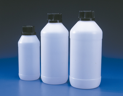 FRASCO HDPE BOCA ANCHA C/TAPON PRECINTADO, 250 ML