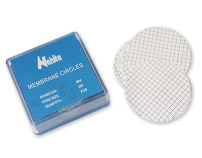 Membranes quadrillées 47 mm, pore 0.22, b/25