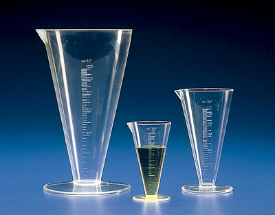 VASO CONICO GRADUADOS PMP (TPX), 100 ML