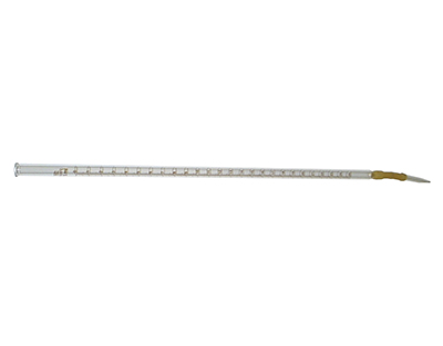 Burette MOHR B grad. Brune ss robinet 25ml 1/10, Glassco