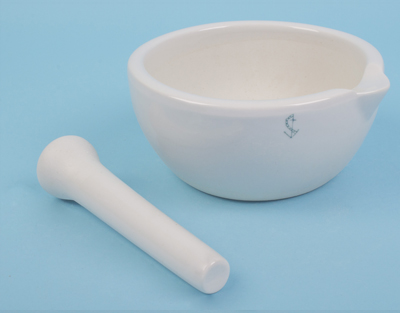 Mortier porcelaine avec pilon, 160 mm