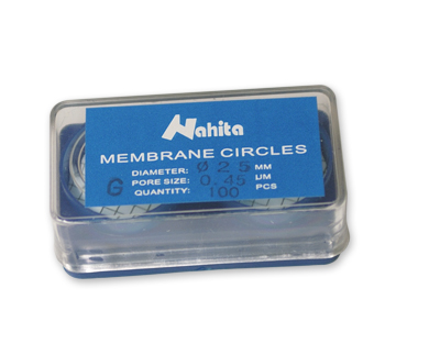 Membranes quadrillées 25 mm, pore 0.22, b/100