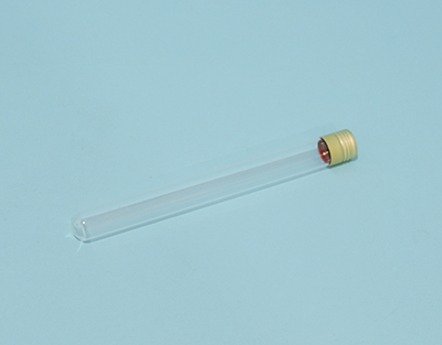 Tube à culture f/rond capsule à vis Aluminium joint caoutchouc, 16x160 mm
