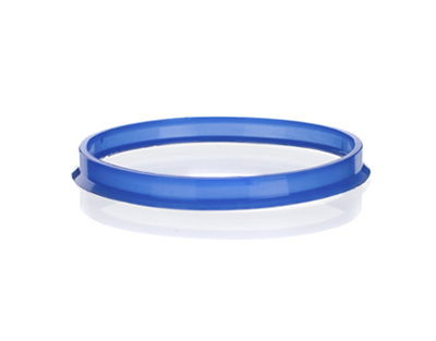 Blue outlet ring f/bottles ISO GL45, Simax