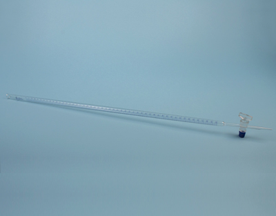 Burette à robinet droit en verre, classe A, 50mL