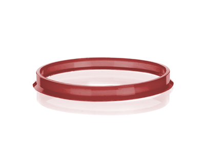 Red outlet ring f/bottles ISO GL45, Simax