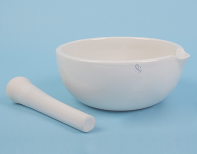 Mortier en porcelaine avec pilon, 216 mm