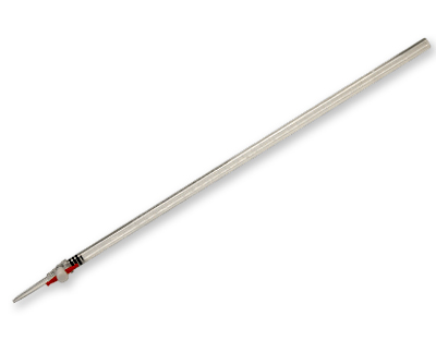Bureta Mohr plástico (PMMA) llave recta PTFE, Clase B, 25 mL