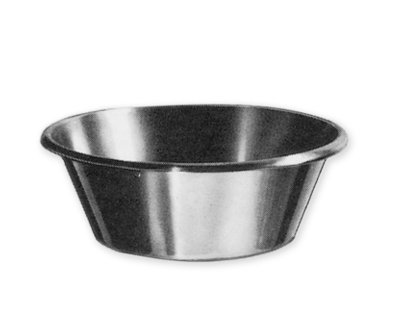 CUVETTE inox RONDE 370x140mm