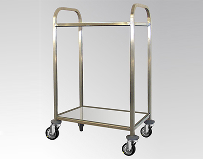 Chariot inox 2 plateaux 750 x 500mm