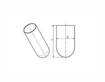 Semi product of cylindrical reactor Ø.ext. 315mm for DN300 length 650 mm