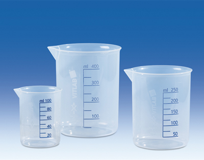 Bécher PP gradué bleu 400ML