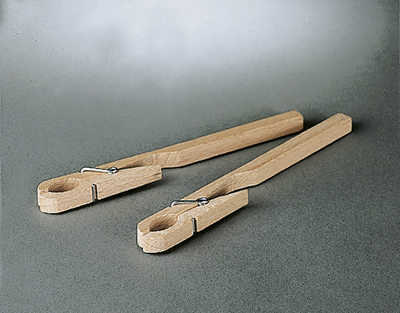Pinza tubos ensayo, en madera