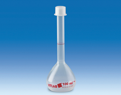 Fiole jaugée PMP, à vis, 1000 ml