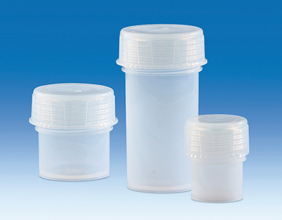 Conteneur à essai PFA caps/vis 90 ml