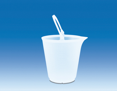 Cubo con pico PP transparente, 15 L