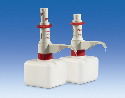 Dispensador VITLAB piccolo 2, vol. var 1000/2000 µL, GL28