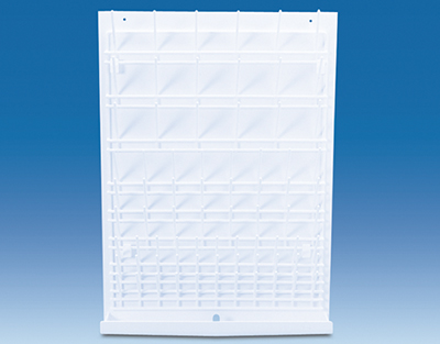 Escurridor mural PVC, 450x630mm, 75 posiciones