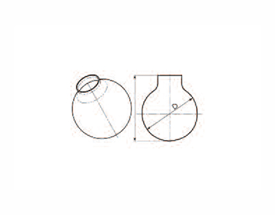 reactor semi product 20 liters, length 410mm, diameter 350mm