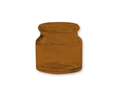 FRASCO PASTILLERO VIDRIO AMBAR, 18ML