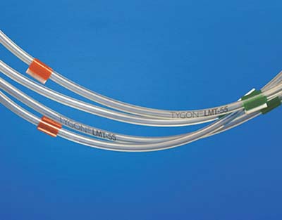 Tuyau Tat Tygon LMT 55 2 cavaliers D.I. 0,13mm Ep 0,90mm orange/noir St. GOBAIN