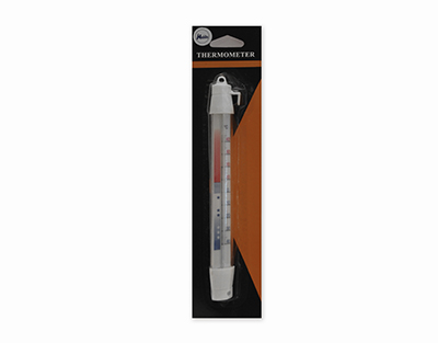 Thermometer for refrigerator w/hook, 210 mm