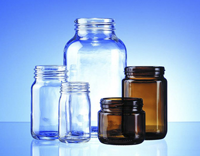 Flacon v.blanc col large GL40 100ml+ capsule GL40 montée (filmés)