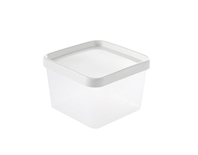 Square polyethylene 0.6 l fridge box