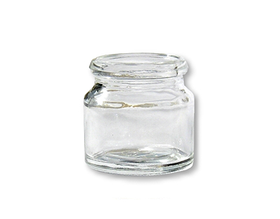 FRASCO PASTILLERO VIDRIO TRANSP., 8.5 ml