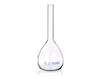 Fiole jaugée B Glassco NB 20 ml grad.bleue