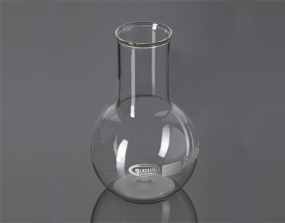 Matraz fondo plano, cuello ancho, Boro 3.3 2000ml Glassco