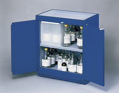 ARMOIRE P/ACIDE ENTIÈREMENT RAYÉ BLEU *