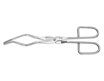 Pinzas p/crisoles, acero inox pulido, 400 mm