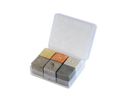 Jeu de cubes en métal, 20mm