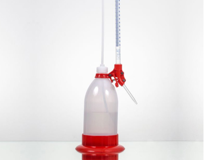 Bureta de vidrio automática, Clase B, 50 mL