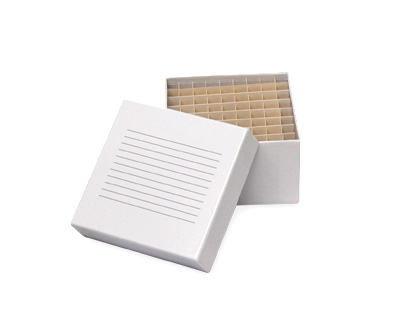 Crio caja de cartón para 81 viales de 4mL