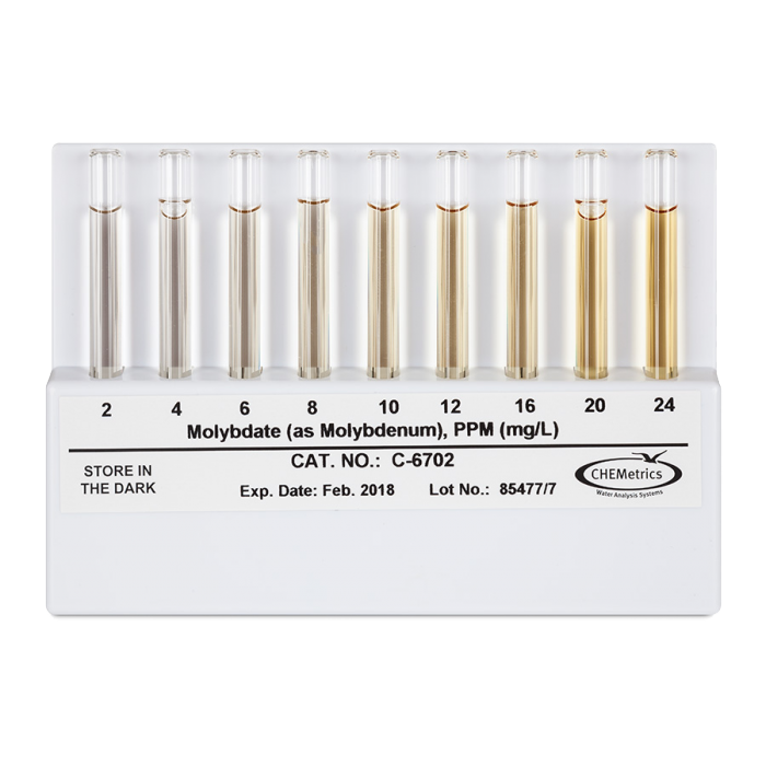 Molybdate Comparator (flat); 2-24 ppm