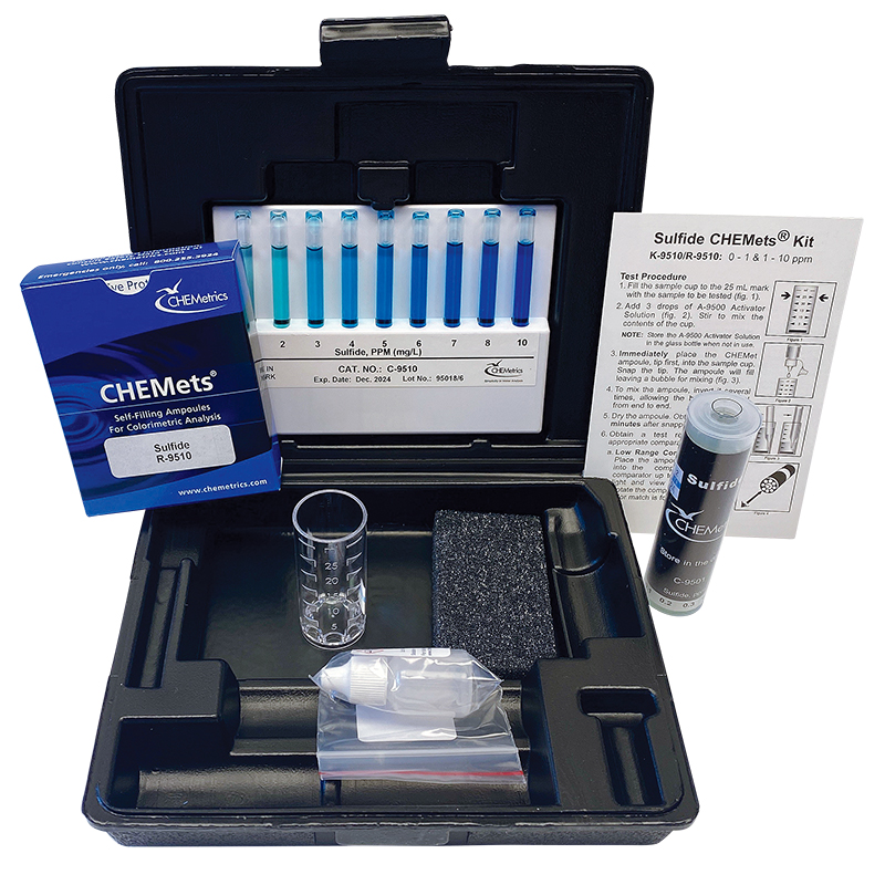 Sulfide kit 0-1 and 1-10 ppm