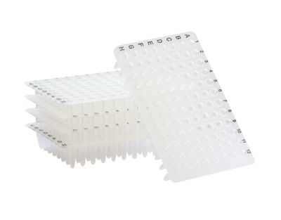 Placa 96 pocillos sin faldón de 0.2mL para PCR/qPCR, b/10