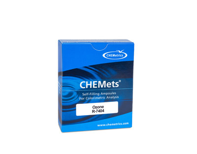 Ozone, 0-0,6 / 0,6-3 ppm.Type: CHEMets. Refill. 30 det.