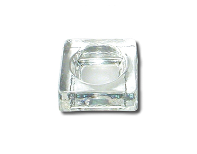 Cubeta con tapa de cristal 40x40mm