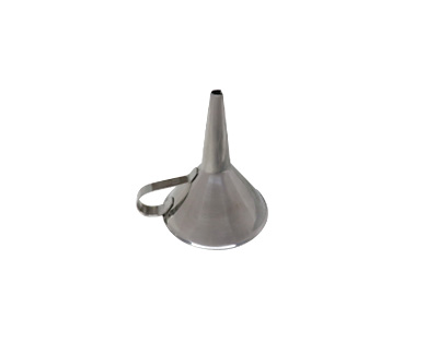 Funnel with handle, stainless steel 316, Ø 80 mm