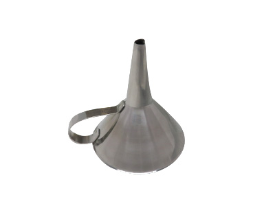 Funnel with handle, stainless steel 304, Ø 80 mm