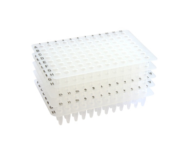Placa 96 pocillos semi faldón alto, de 0.2mL para PCR/qPCR-ABI, c/15