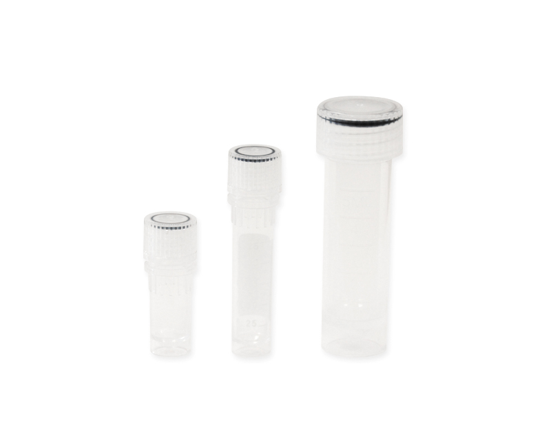 Cryotube avec bouchon à vis externe, stérile, 5mL, s/100