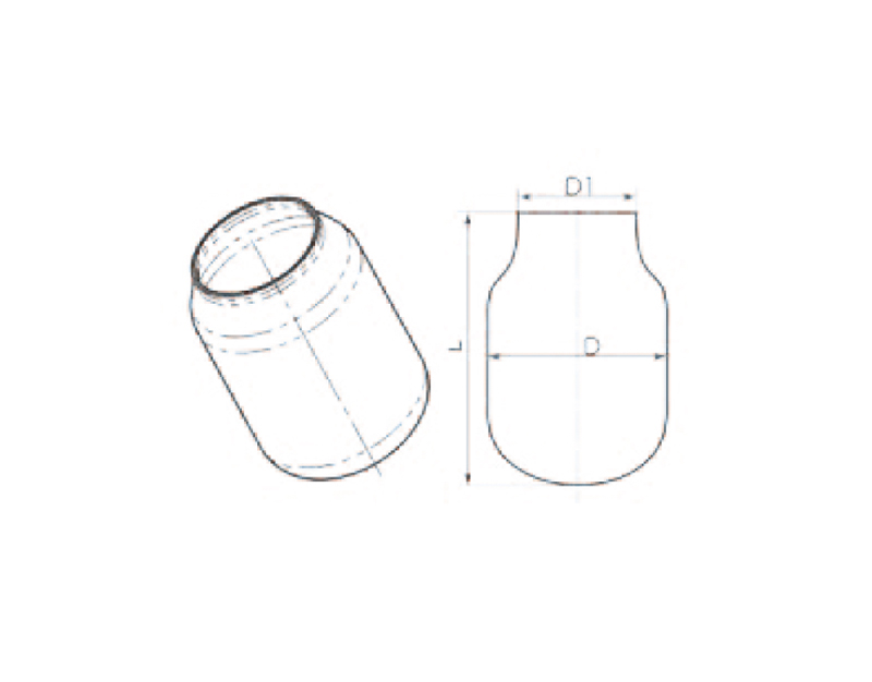 Semi product of reactor, diam.415mm, height 610mm